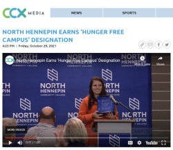 PRC Ali presents hunger free campus award