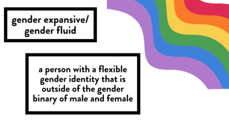 a person with a flexible gender identity that is outside of the gender binary of male and female