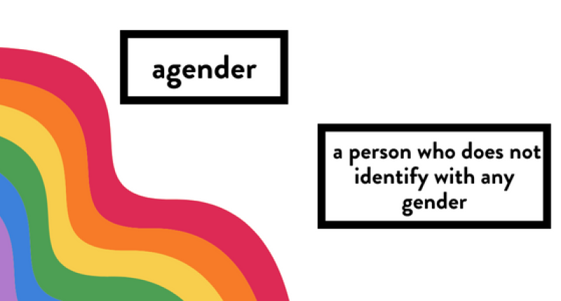 a person who does not identify with any gender