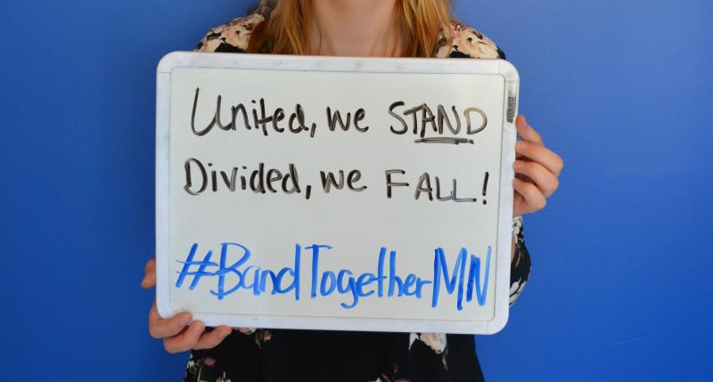 United, we STAND Divided, we FALL! #BandTogetherMN