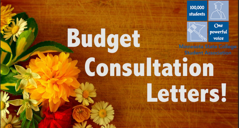 Budget Consultation Letters!
